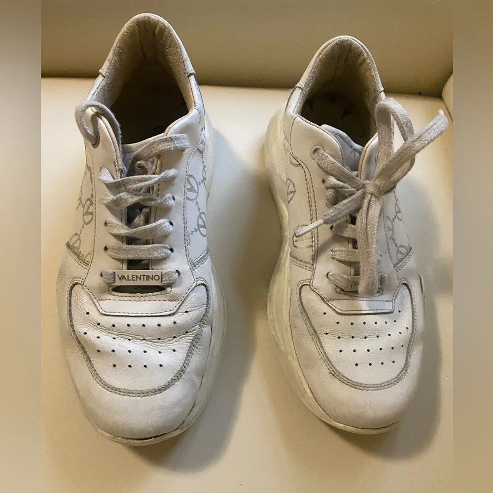 Valentino  Berenice Metallic Logo Women’s Sneakers